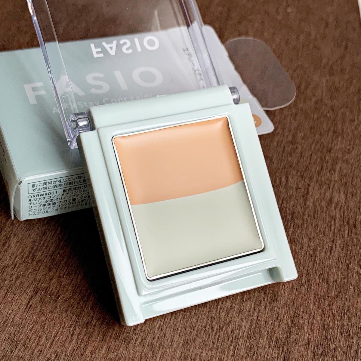 エアリーステイ コンシーラー 01 ベージュ・グリーンベージュ/FASIO/パレットコンシーラーを使ったクチコミ（2枚目）