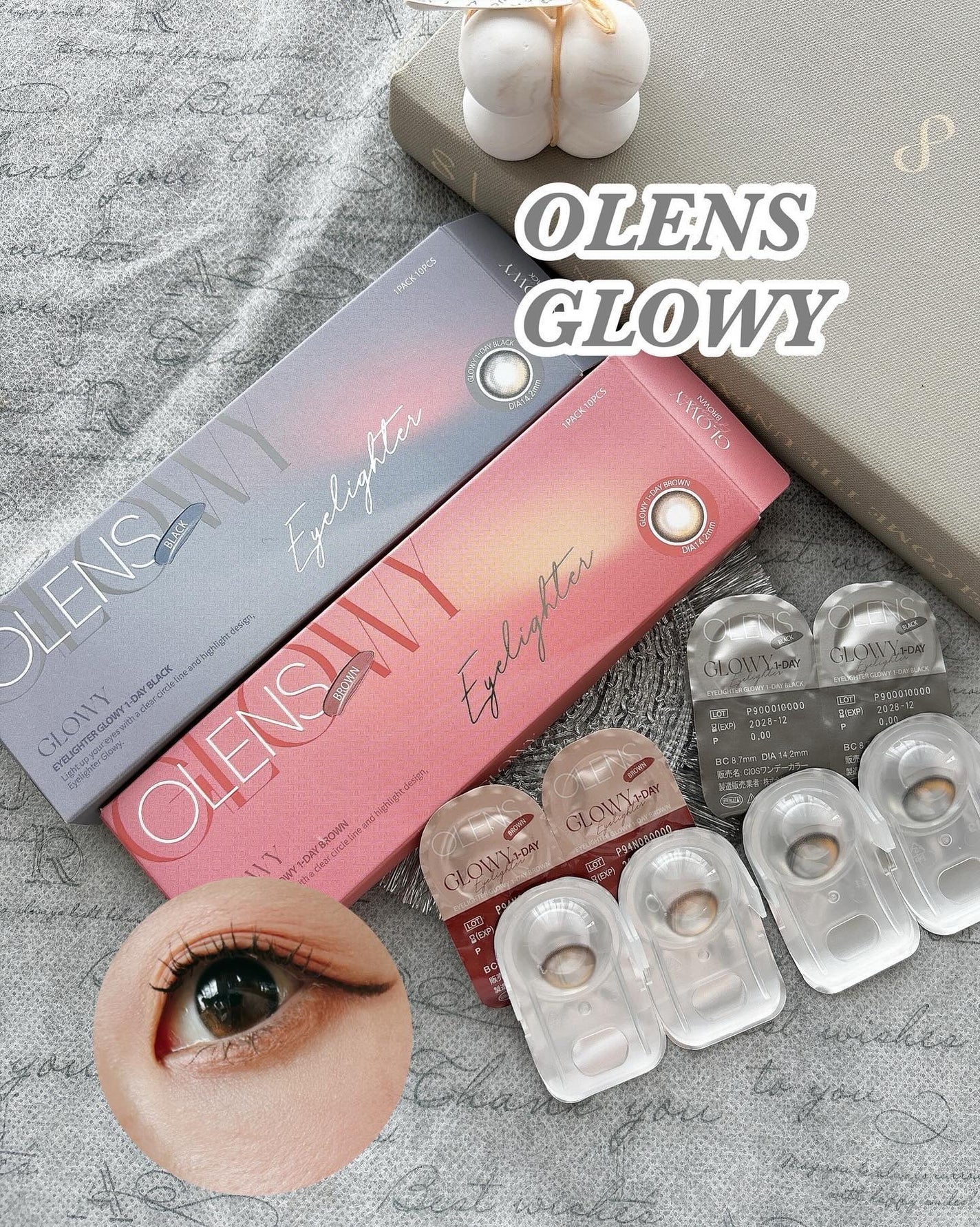Glowy 1day/OLENS/ワンデー(1DAY)カラコンを使ったクチコミ(1枚目)