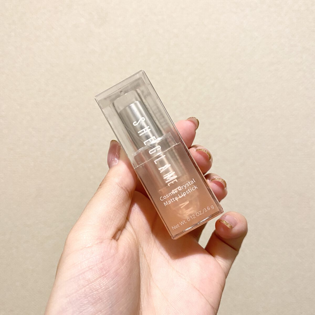 SHEGLAM Cosmic Crystal マットリップスティックのクチコミ「中国激安通販サイトSHEIN🇨🇳待望のコスメ💄
"SHEGLAM Cosmic Crystal.....」（1枚目）