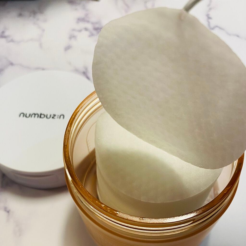 4番 毛穴ゼロたまご肌トナーパッド/numbuzin/トナーパッドを使ったクチコミ(5枚目)