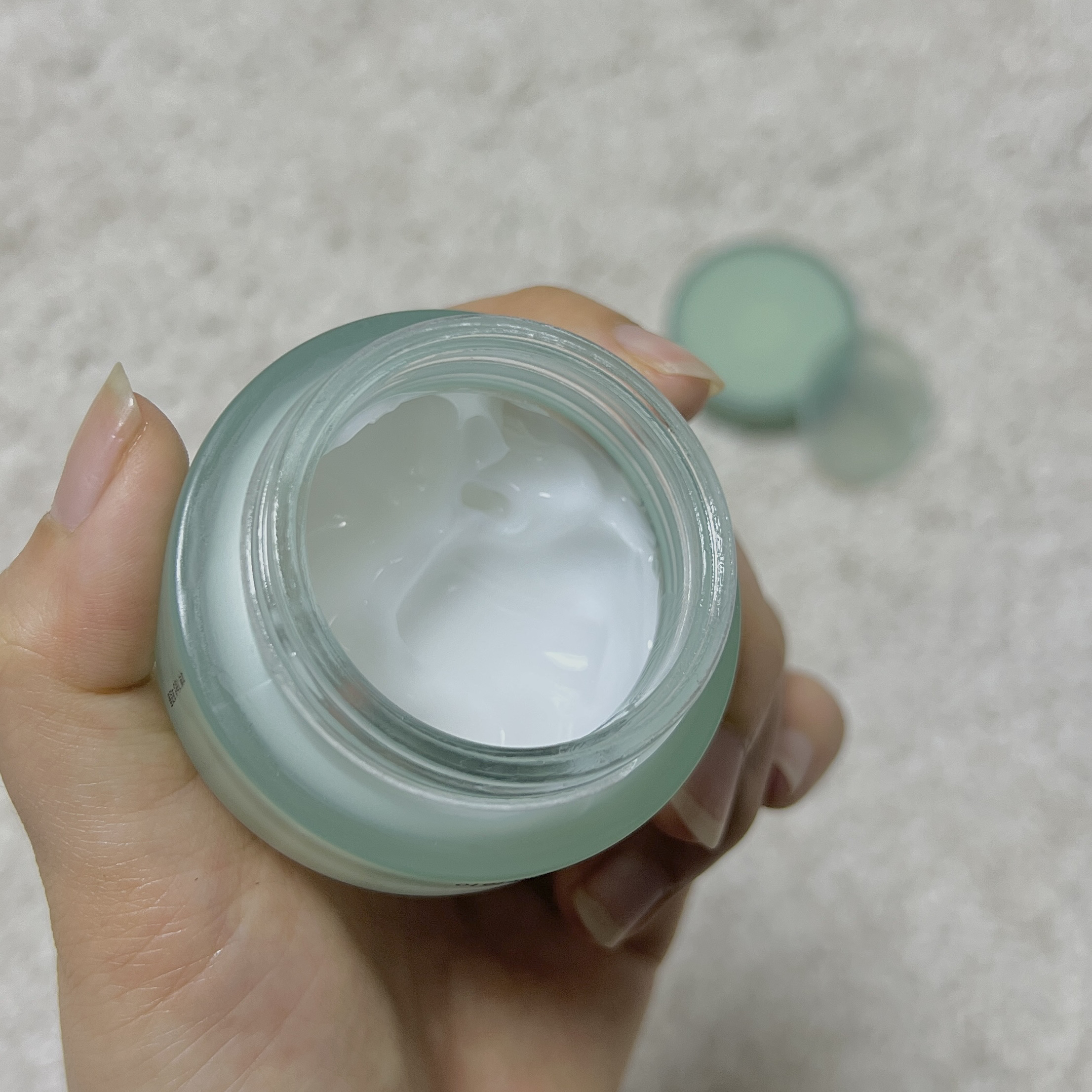 ピュアアルテミシア カーミングウォータークリーム/HANYUL(ハンユル)/フェイスクリームを使ったクチコミ（3枚目）