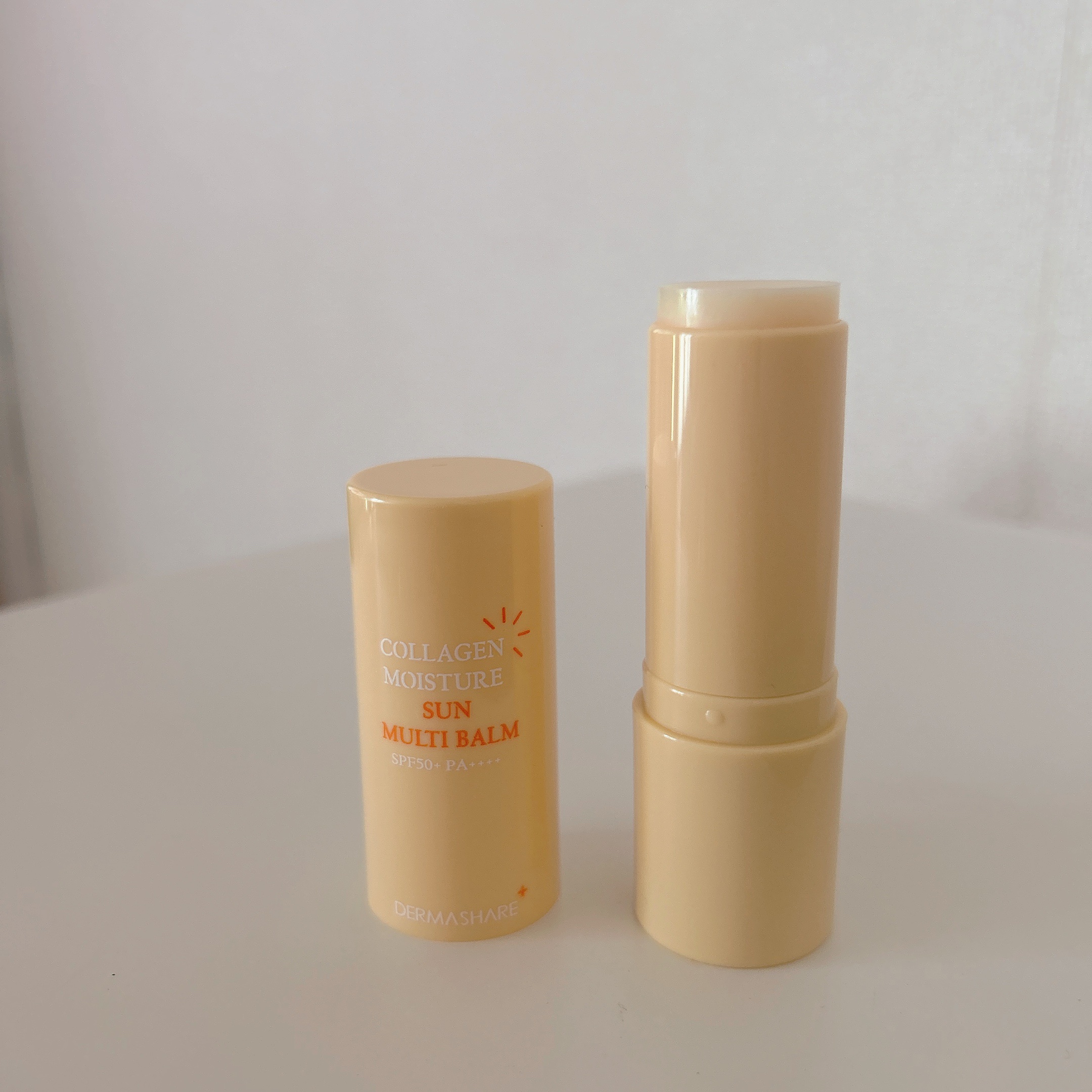 コラーゲンモイスチャーSUNマルチバーム/DERMASHARE/日焼け止めスティックを使ったクチコミ（1枚目）