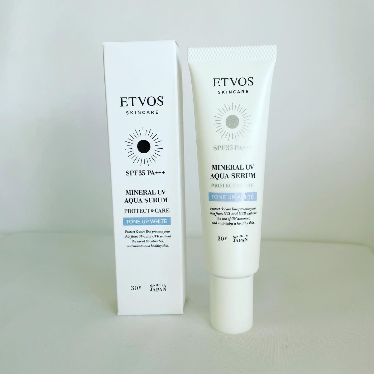 ミネラルUVアクアセラム/エトヴォス/美容液を使ったクチコミ(1枚目)