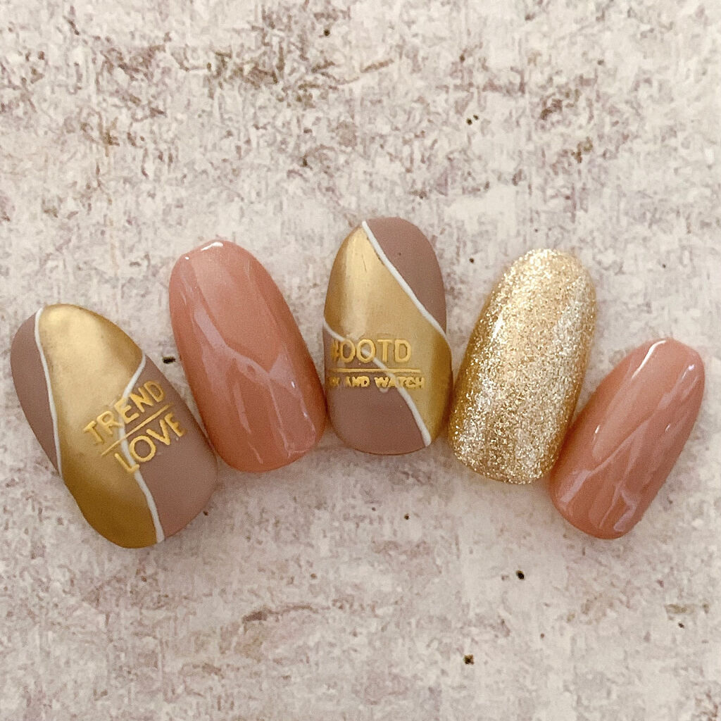 ミラーパウダー/プリジェル/ネイルシールを使ったクチコミ（1枚目）