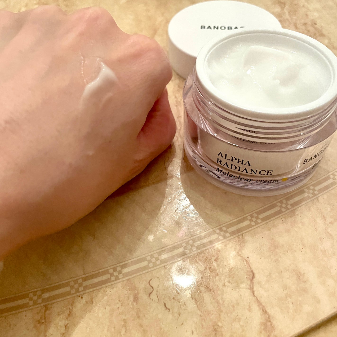 アルファラディアンスメラクリア クリーム/BANOBAGI/フェイスクリームを使ったクチコミ(4枚目)