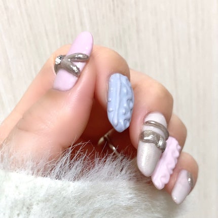 ジェルネイル(ライト対応)/セリア/ジェルネイルを使ったクチコミ(4枚目)