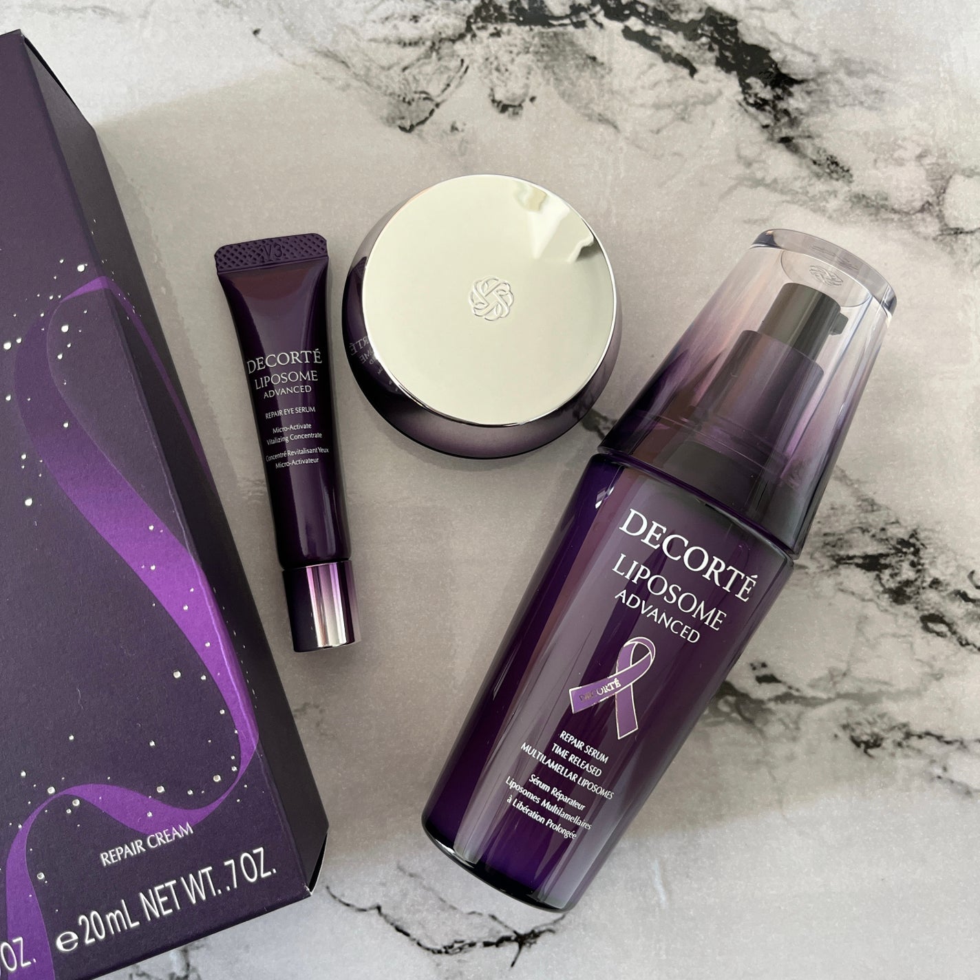 リポソーム アドバンスト パープルリボン セット 2023/DECORTÉ/スキンケアキットを使ったクチコミ(2枚目)
