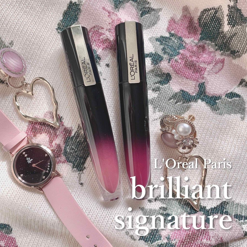 ブリリアントシグネチャー/ロレアル パリ/口紅を使ったクチコミ（1枚目）