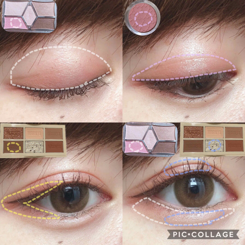 ハーシー プレイカラーアイズミニ/ETUDE/アイシャドウパレットを使ったクチコミ（2枚目）