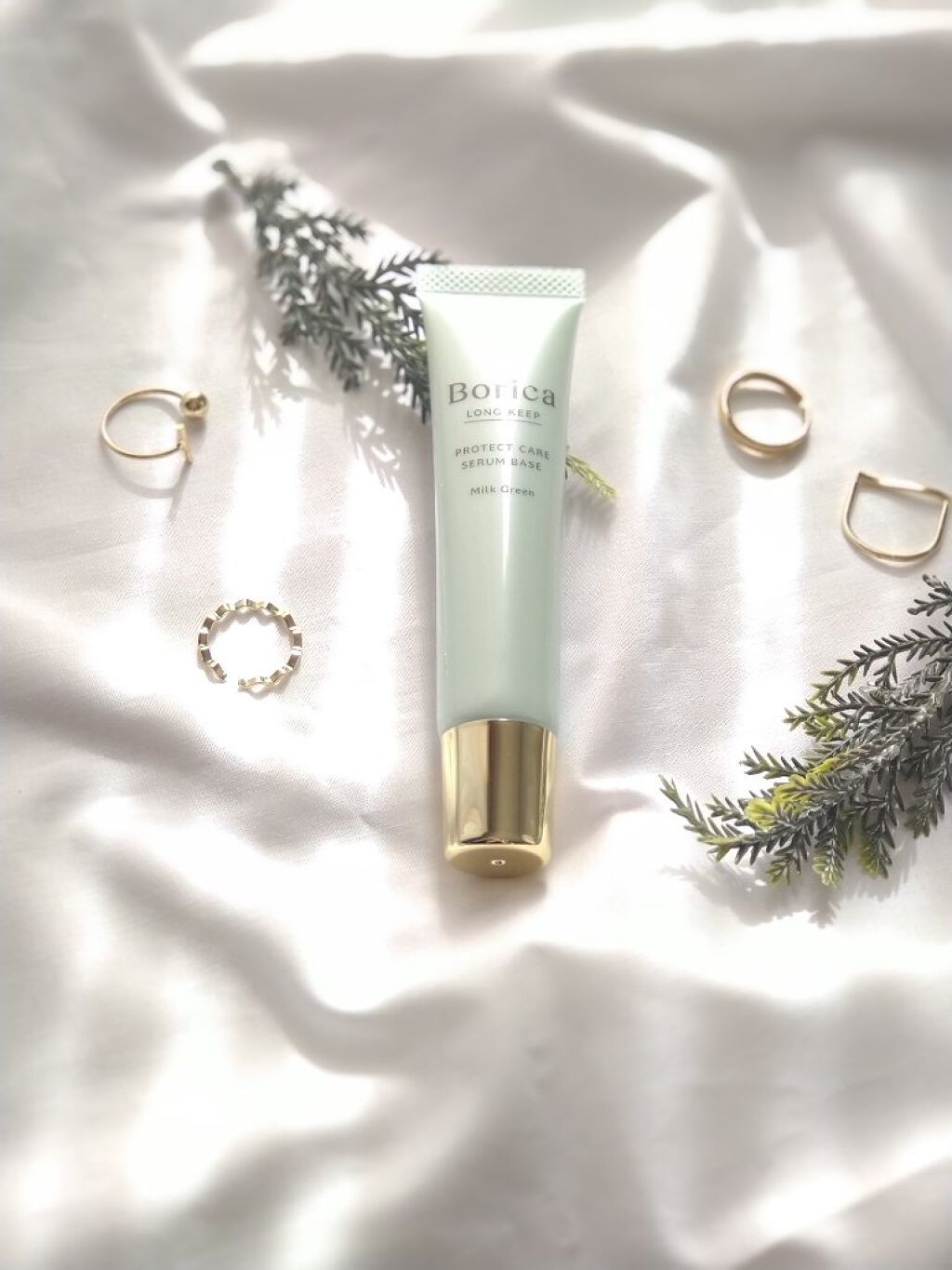 くずれ防止 美容液ケアベース ミルクグリーン SPF30 PA++/Borica/化粧下地を使ったクチコミ（1枚目）