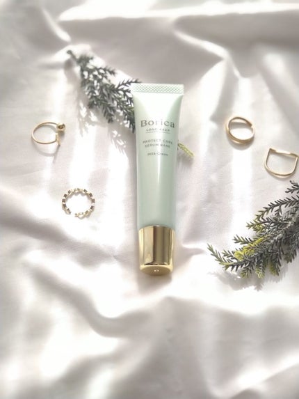 くずれ防止 美容液ケアベース ミルクグリーン SPF30 PA++/Borica/化粧下地を使ったクチコミ(1枚目)