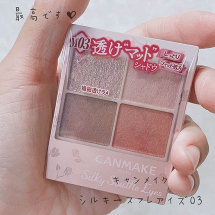 シルキースフレアイズ(マットタイプ)/キャンメイク/アイシャドウパレットを使ったクチコミ(1枚目)