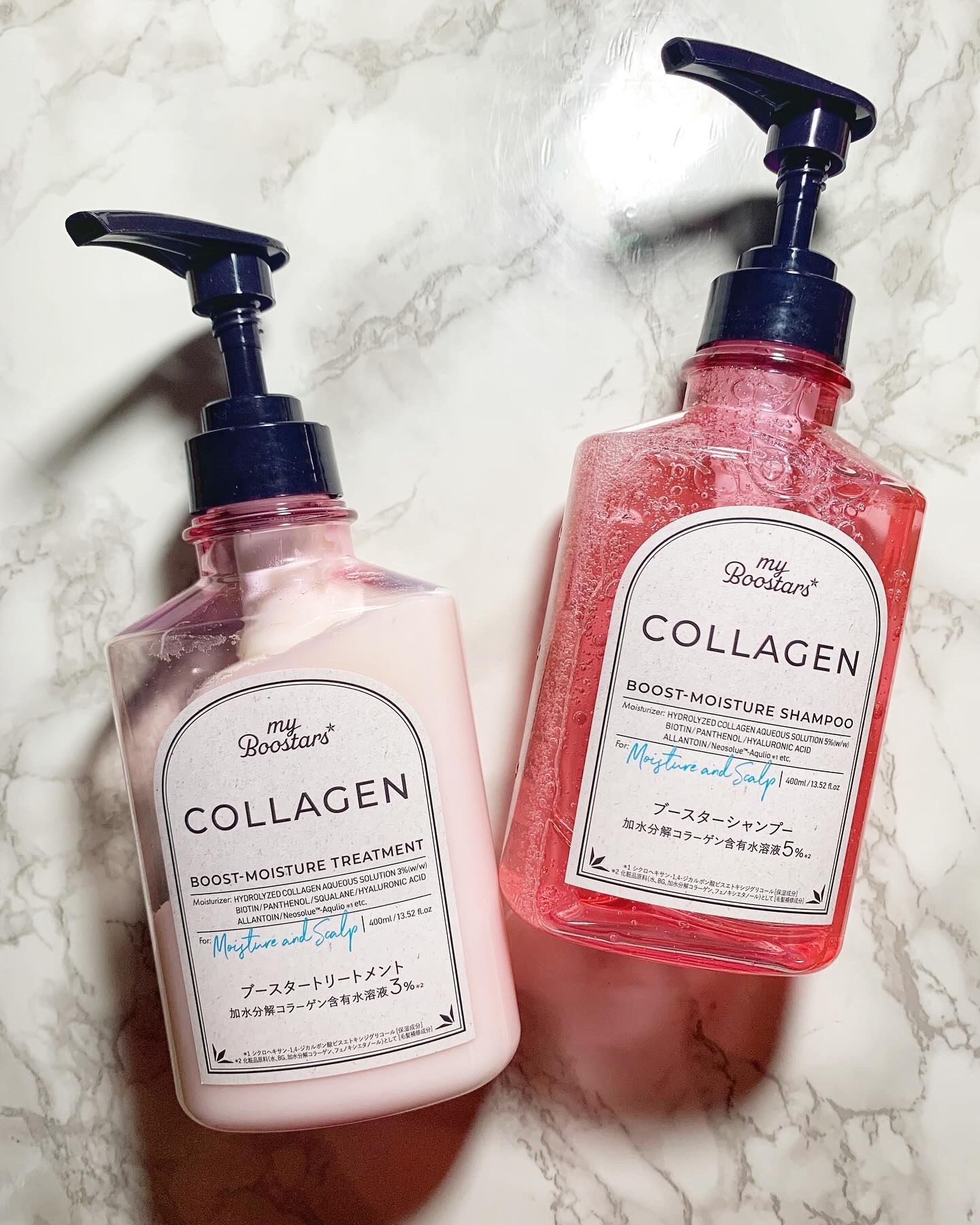 コラーゲン ブースター [モイスチャー＆スカルプ] ３点セット ベルガモットアロマの香り/マイブースターズ/その他キットセットを使ったクチコミ（1枚目）