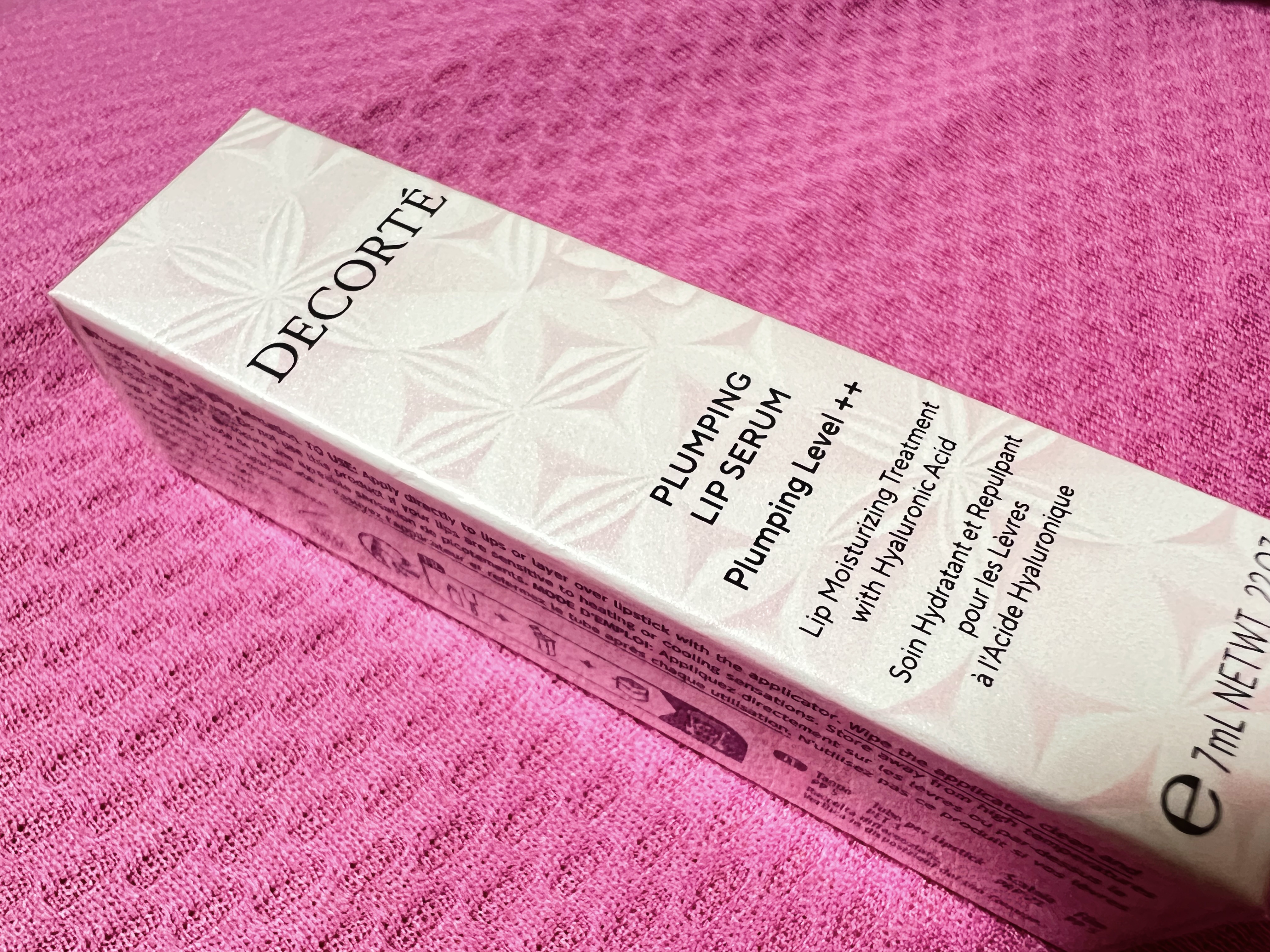 プランピング リップセラム 02 sakura blossom/DECORTÉ/リップ美容液を使ったクチコミ（1枚目）