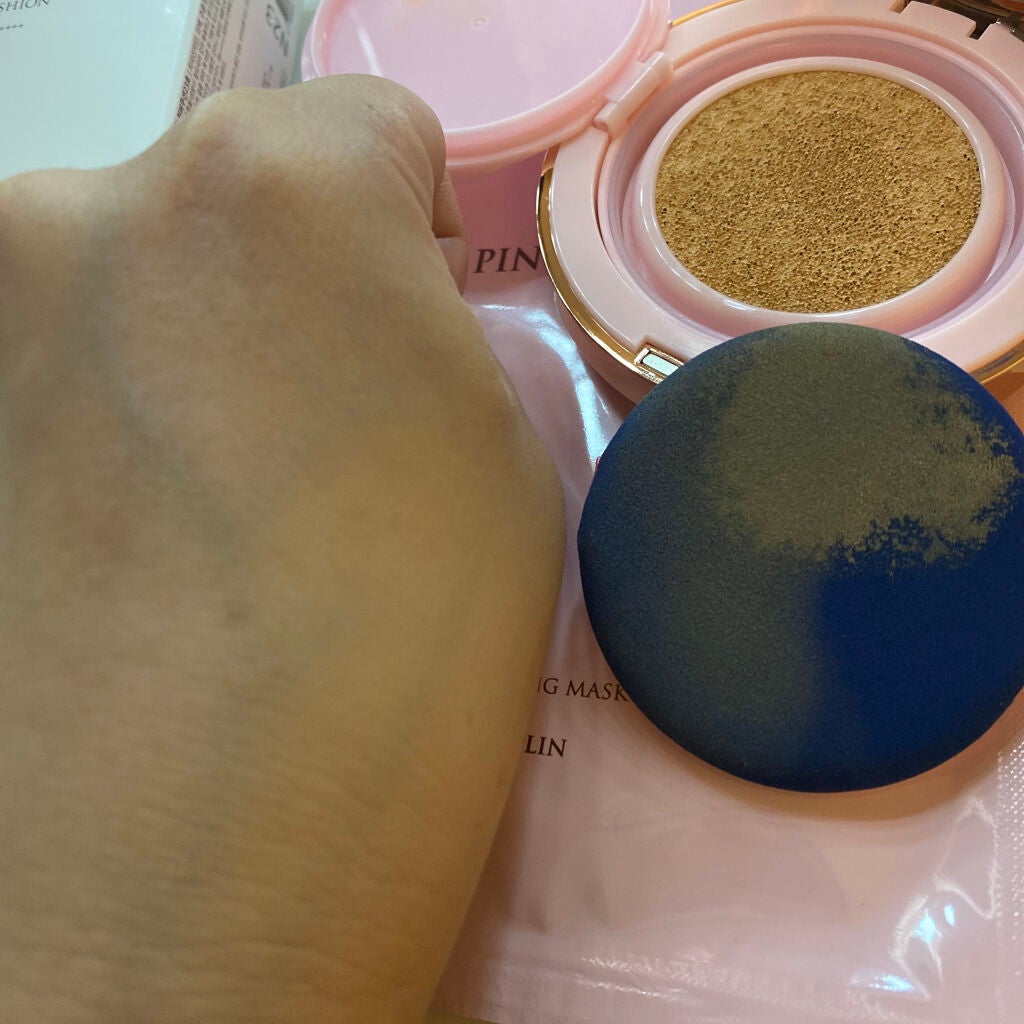 ピンクティーツリーカバークッション/APLIN/クッションファンデーションを使ったクチコミ(4枚目)