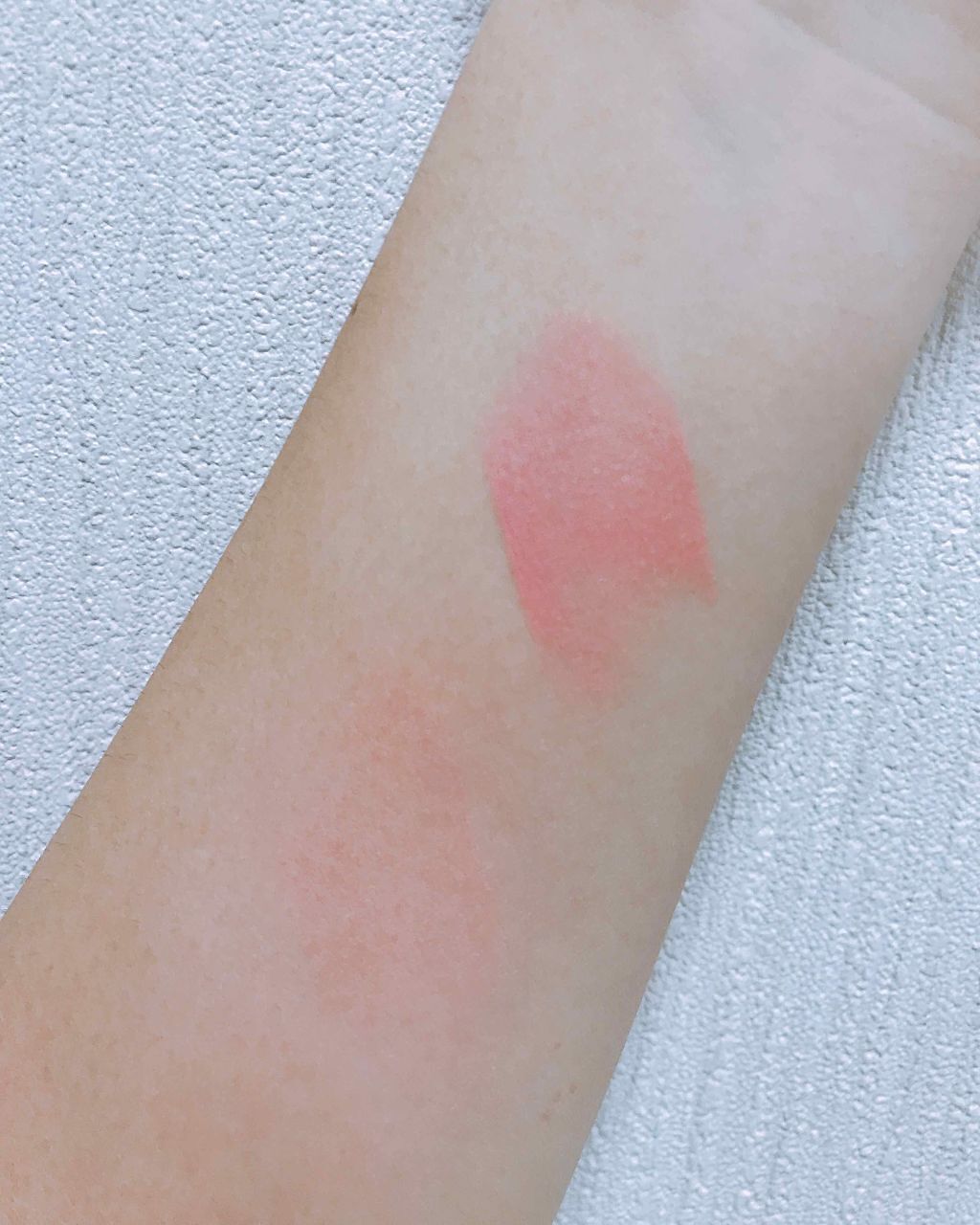 チークスティック 02 コーラル/CEZANNE/ジェル・クリームチークを使ったクチコミ（3枚目）