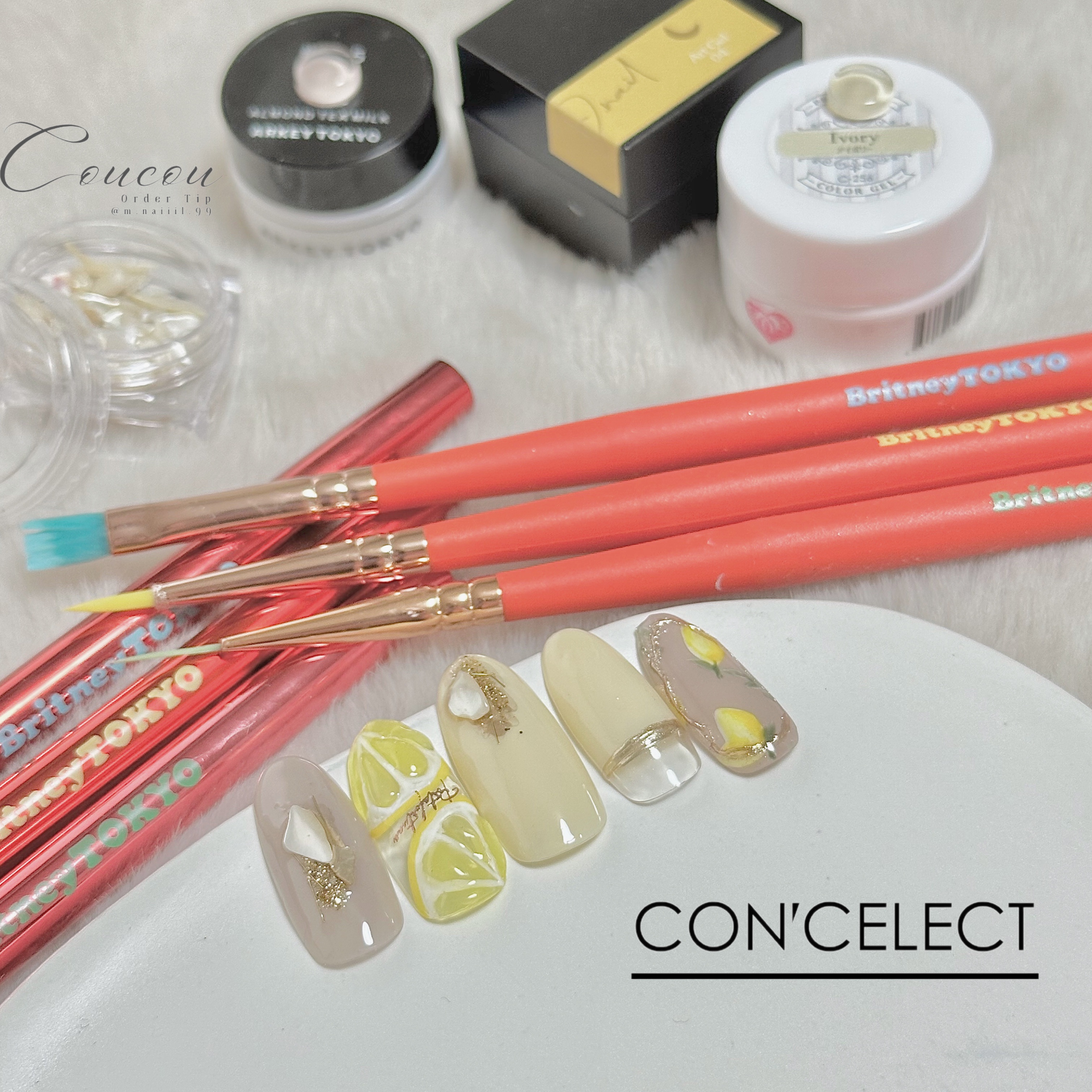 ︎CON’CELECT ✖️ Britney TOKYOネイルブラシ /CON'CELECT/ネイル用品を使ったクチコミ（1枚目）