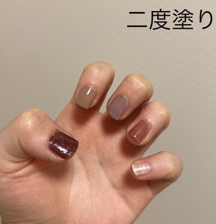 グロッシーコート/スキューズミー/オールインワンネイルを使ったクチコミ(3枚目)