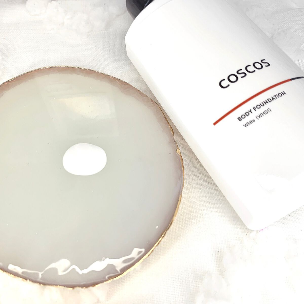 ボディファンデーション ホワイト/COSCOS/ボディミルクを使ったクチコミ(3枚目)