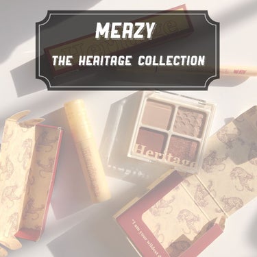 MERZY
THE  HERITAGE COLLECTION

こちらはQoo10の公式ショップで購入しました！
アイライナー、アイシャドウパレット、
リップの1+1+1(それぞれ色味選択可能)で、
¥