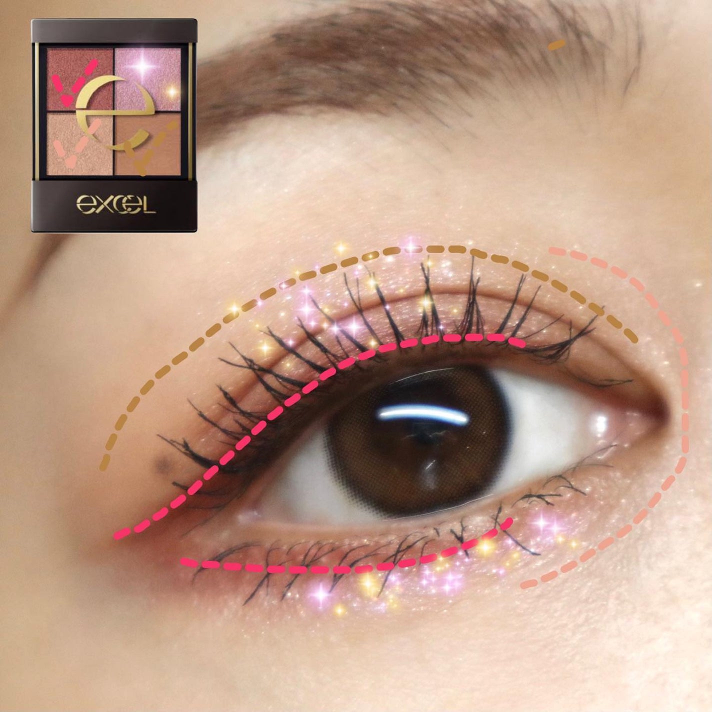 リアルクローズシャドウ/excel/アイシャドウパレットを使ったクチコミ(6枚目)