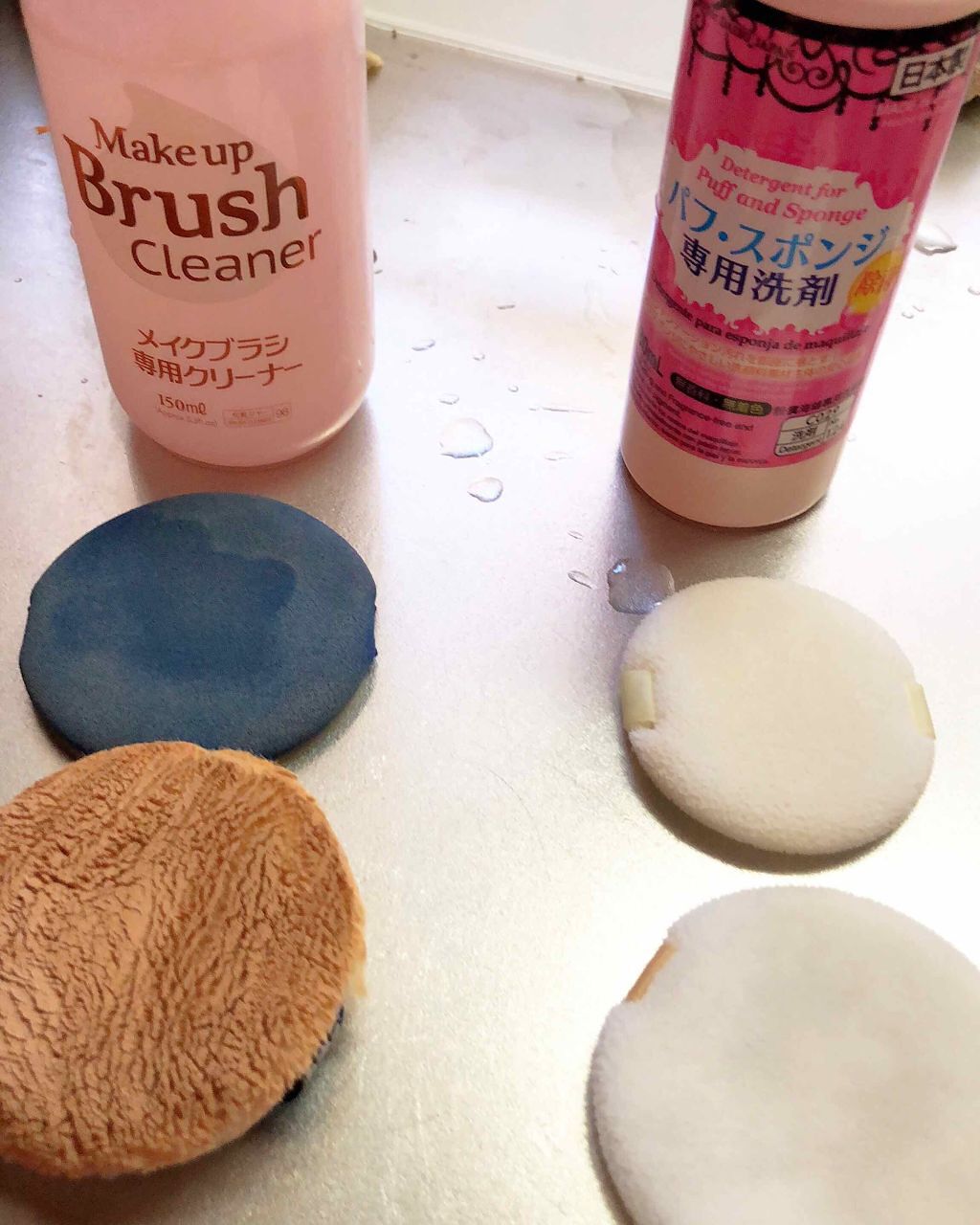 パフ・スポンジ専用洗剤/DAISO/その他化粧小物を使ったクチコミ(2枚目)