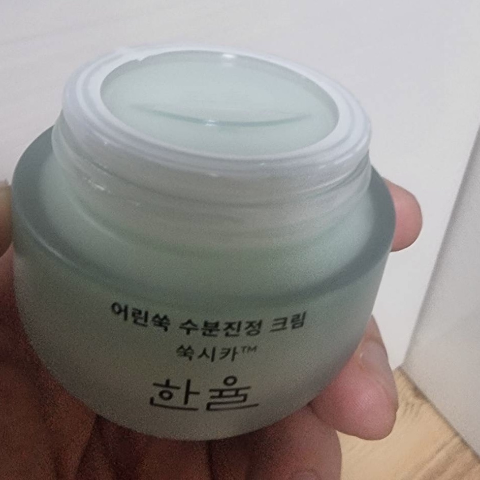 ピュアアルテミシア カーミングウォータークリーム/HANYUL(ハンユル)/フェイスクリームを使ったクチコミ（2枚目）