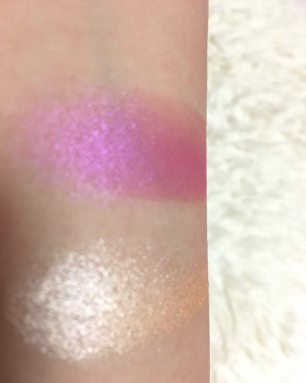 デュアルアイシャドウ N DU05 ピンクミラージュ/excel/アイシャドウパレットを使ったクチコミ（3枚目）