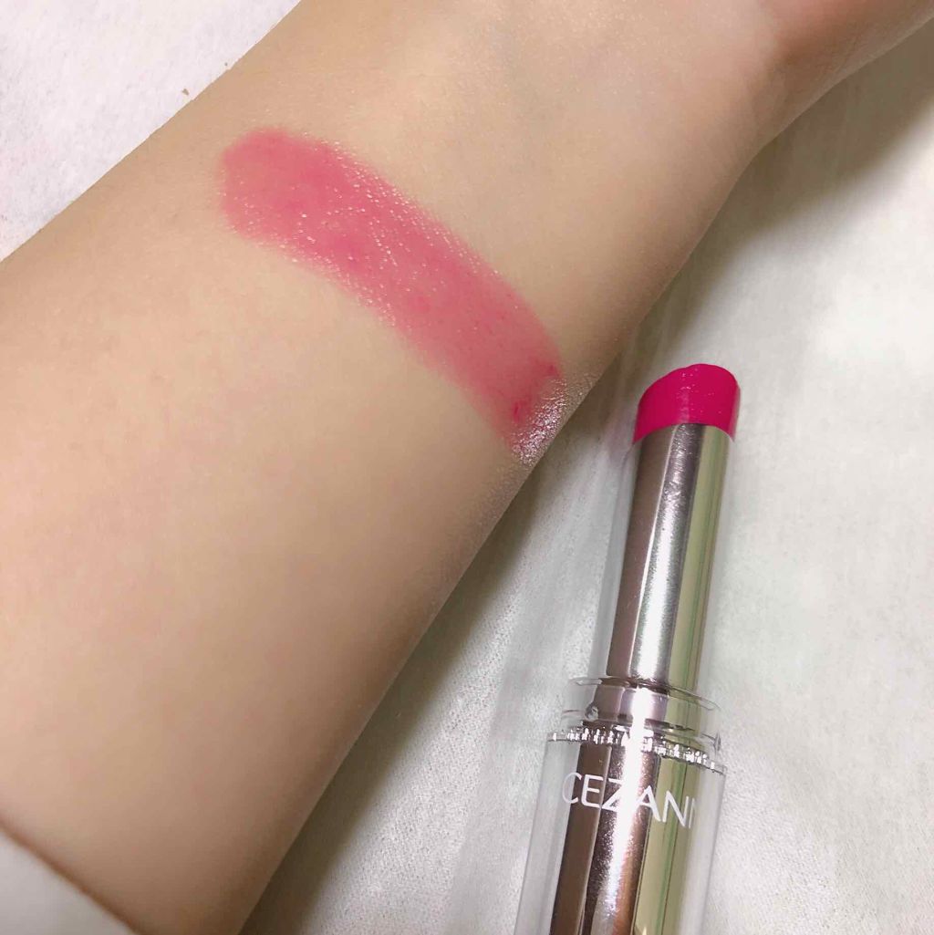ラスティンググロスリップ/CEZANNE/口紅を使ったクチコミ(2枚目)