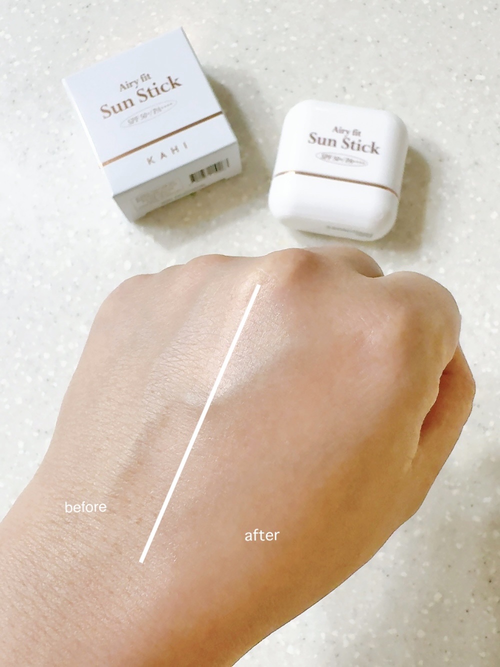 エアリーフィットサンスティック/KAHI/日焼け止めスティックを使ったクチコミ（3枚目）