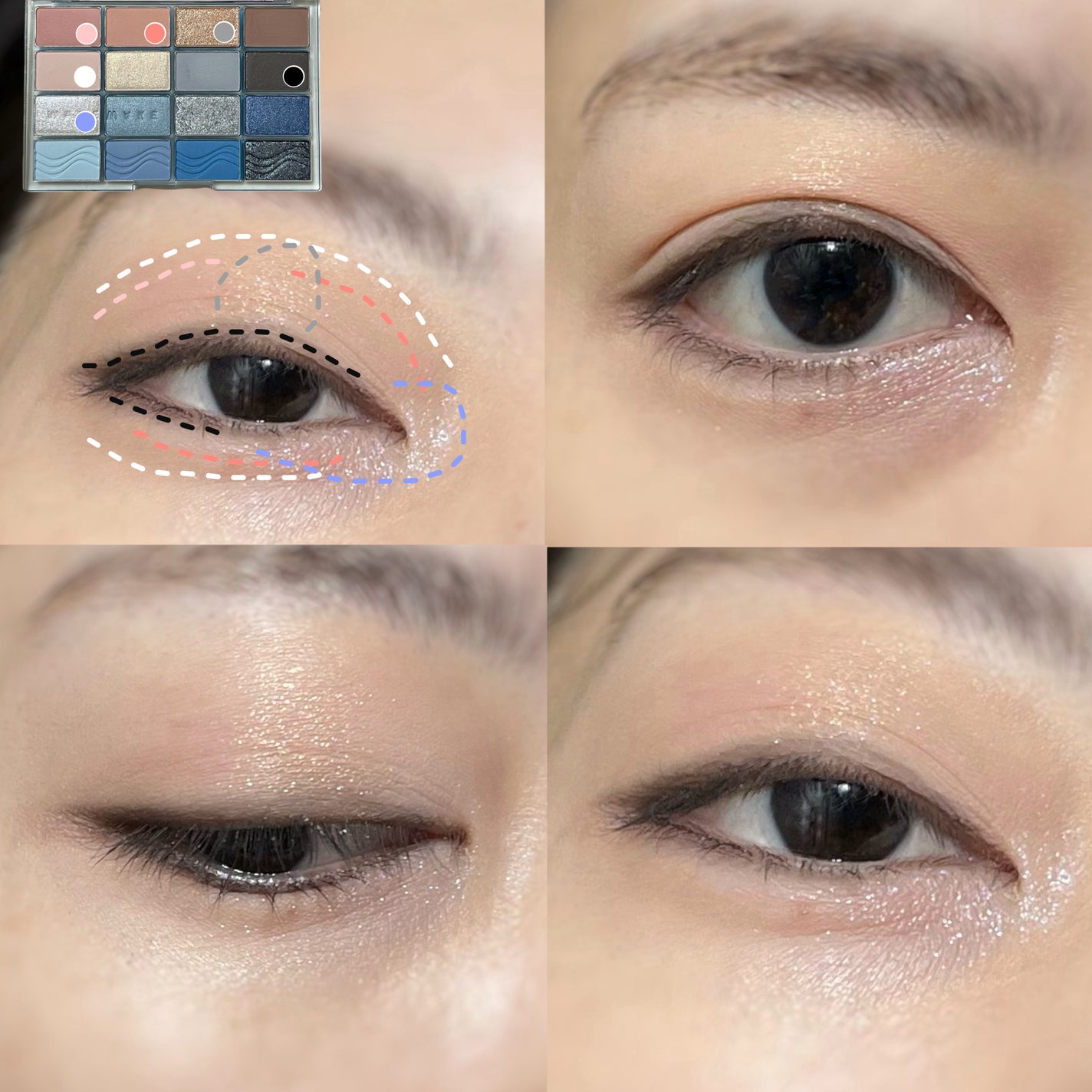 ソフトブラーリングアイパレット/wakemake/アイシャドウパレットを使ったクチコミ(6枚目)