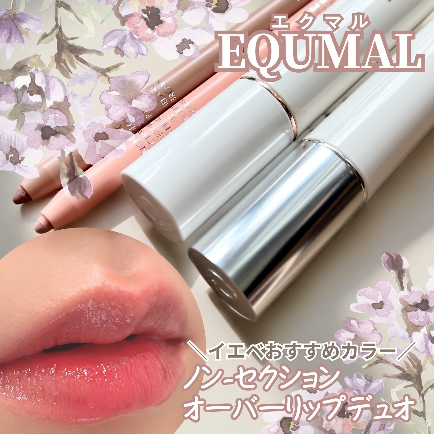 ノンセクション ディープテールリップペンシル/EQUMAL/リップライナーを使ったクチコミ（1枚目）