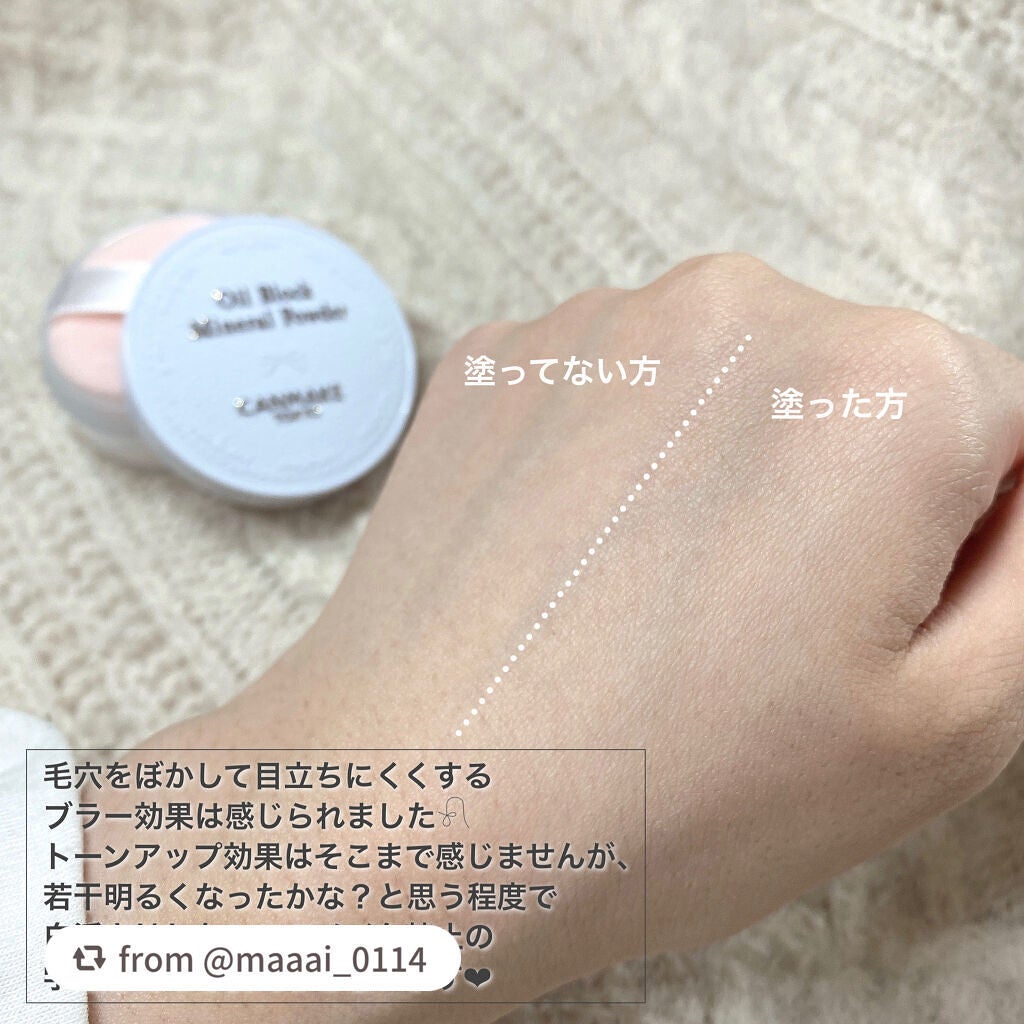 オイルブロックミネラルパウダー/キャンメイク/ルースパウダーを使ったクチコミ(3枚目)