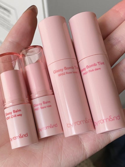 アンドバイロムアンド グラッシーボムティント/&nd by rom&nd/リップティントを使ったクチコミ(6枚目)