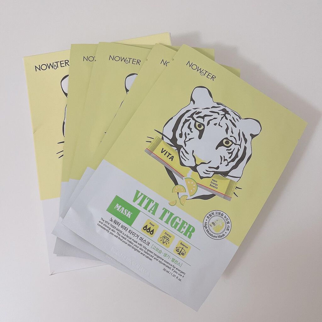 ビタタイガーマスク/NOWATER/シートマスク・パックを使ったクチコミ(2枚目)