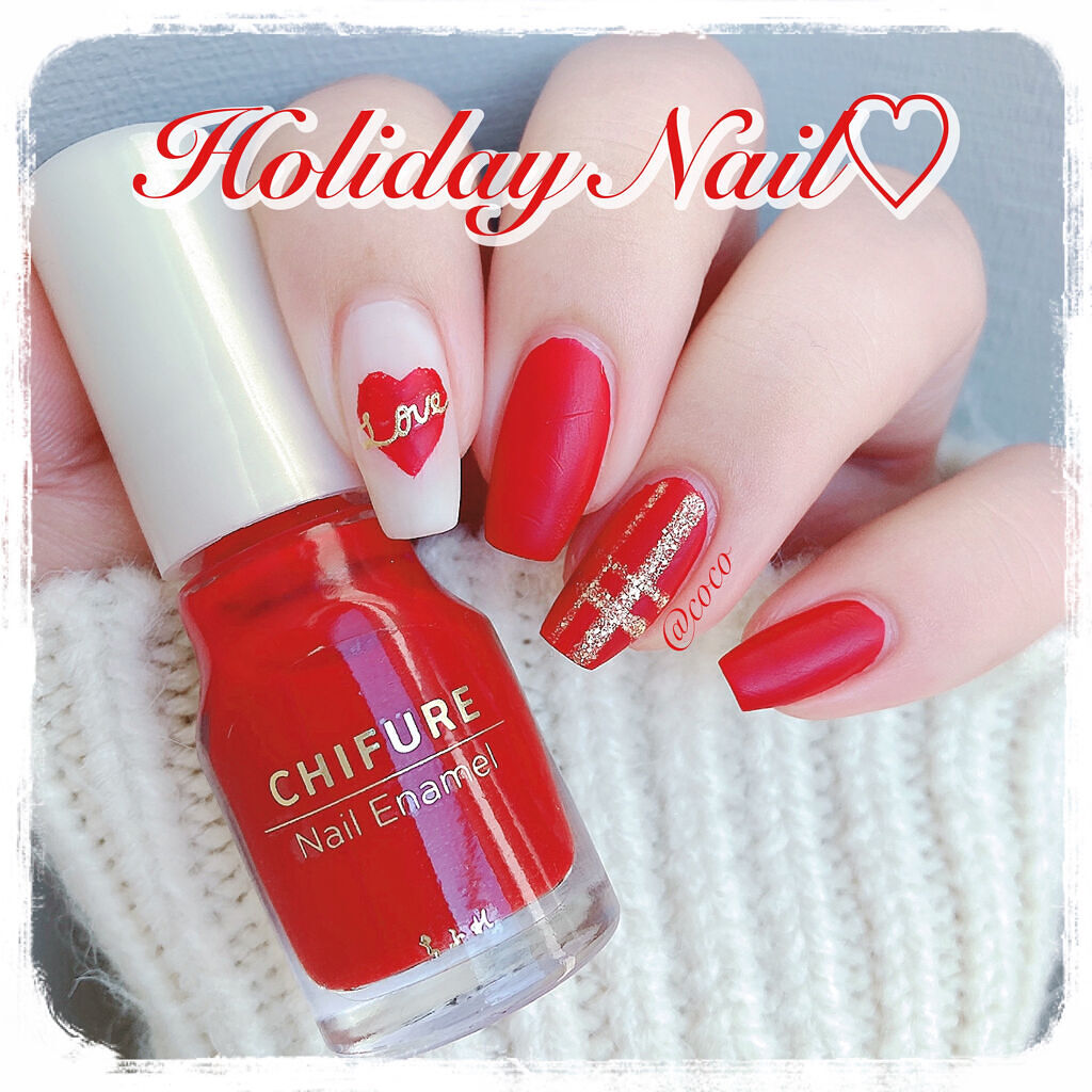 ホリデーネイルのネイルデザイン