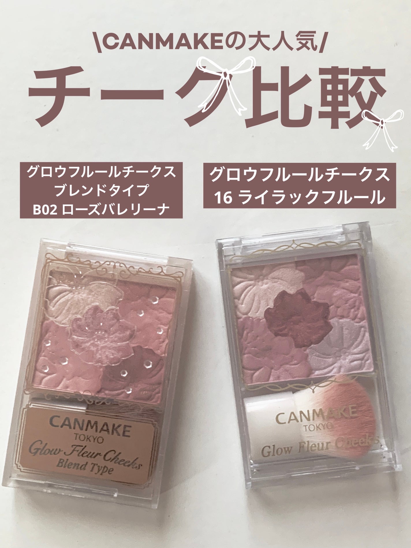 グロウフルールチークス/キャンメイク/パウダーチークを使ったクチコミ(1枚目)