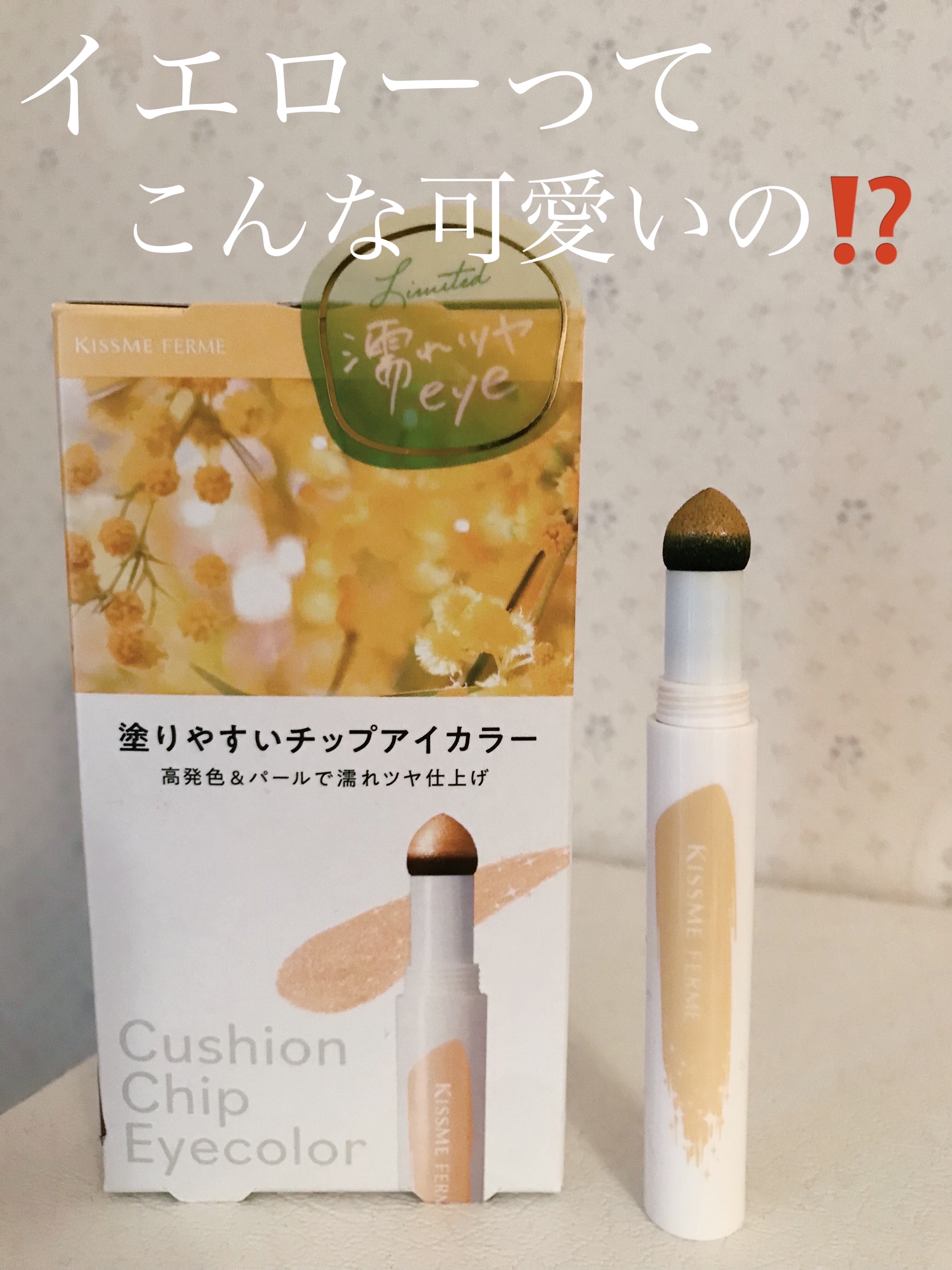 クッションチップアイカラーN/キスミー フェルム/単色アイシャドウを使ったクチコミ（1枚目）