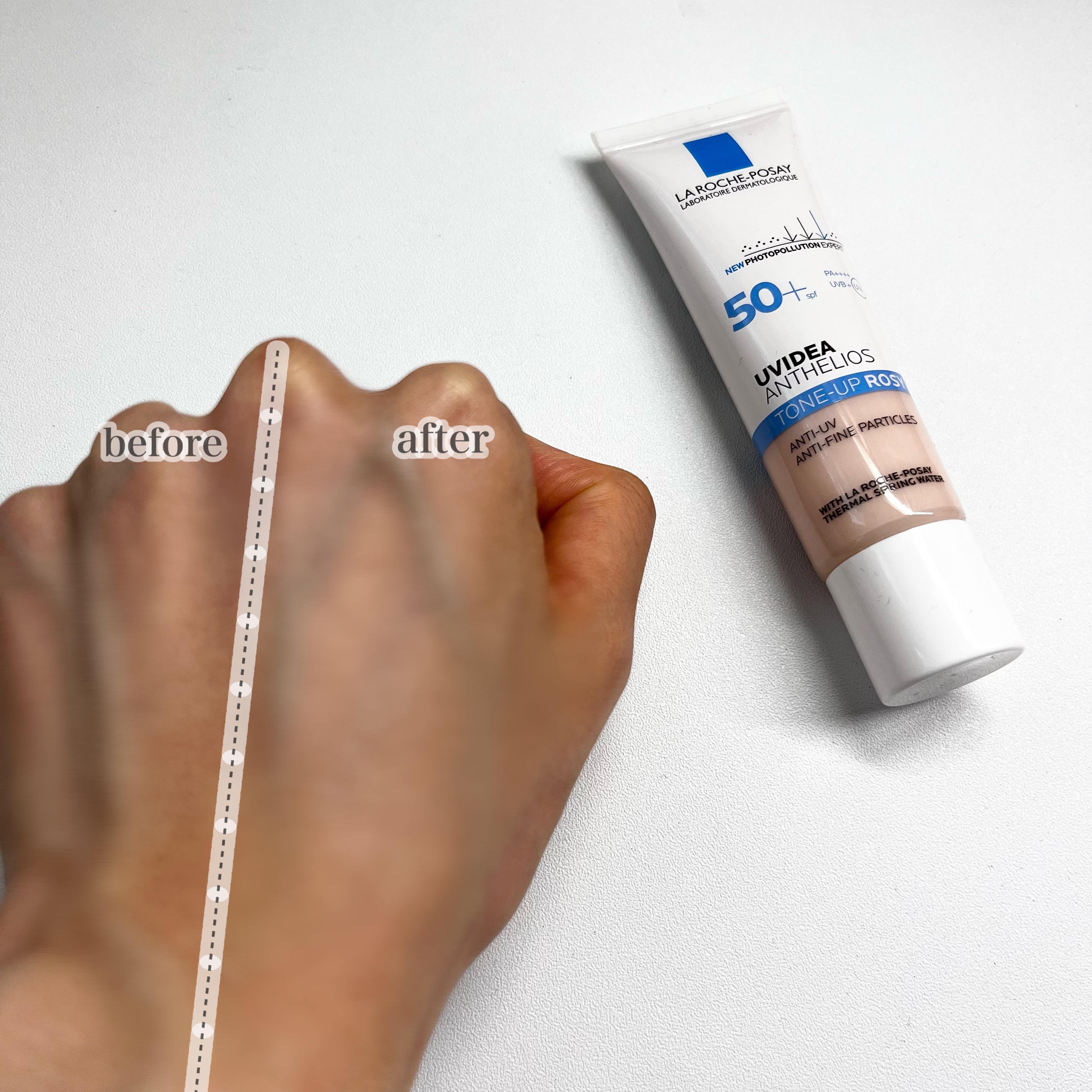 UVイデア XL プロテクショントーンアップ ローズ/ラ ロッシュ ポゼ/日焼け止めクリームを使ったクチコミ（3枚目）
