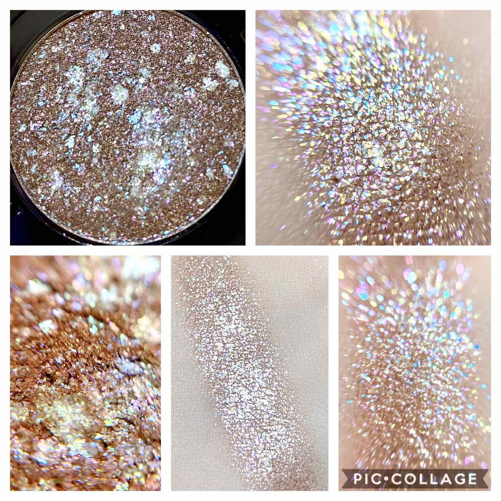 グリッター シャドウ カラー/rom&nd/グリッターを使ったクチコミ（3枚目）