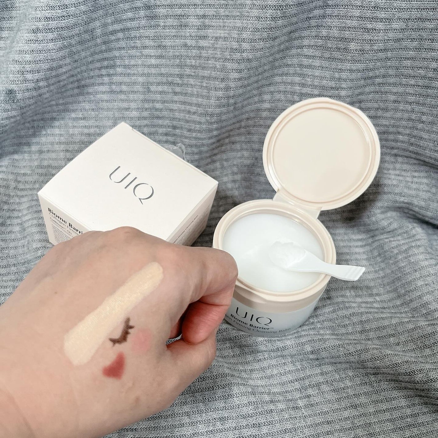 バイオームバリアコラーゲンファーミングクレンジングバーム/UIQ/クレンジングバームを使ったクチコミ(2枚目)