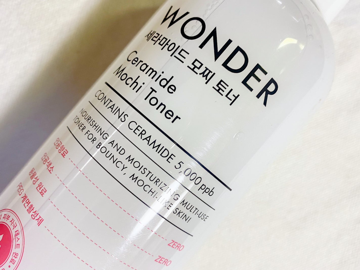 Wonder Ceramide Mochi Toner(トニーモリーワンダーCモチトナー)/TONYMOLY/化粧水を使ったクチコミ(2枚目)