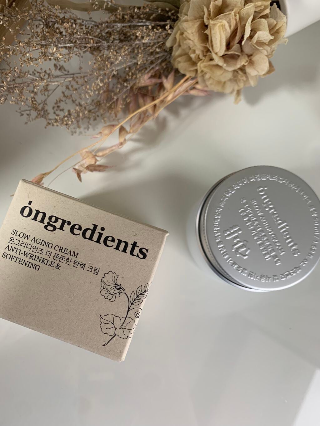 Slow Aging Cream /Ongredients/フェイスクリームを使ったクチコミ(1枚目)