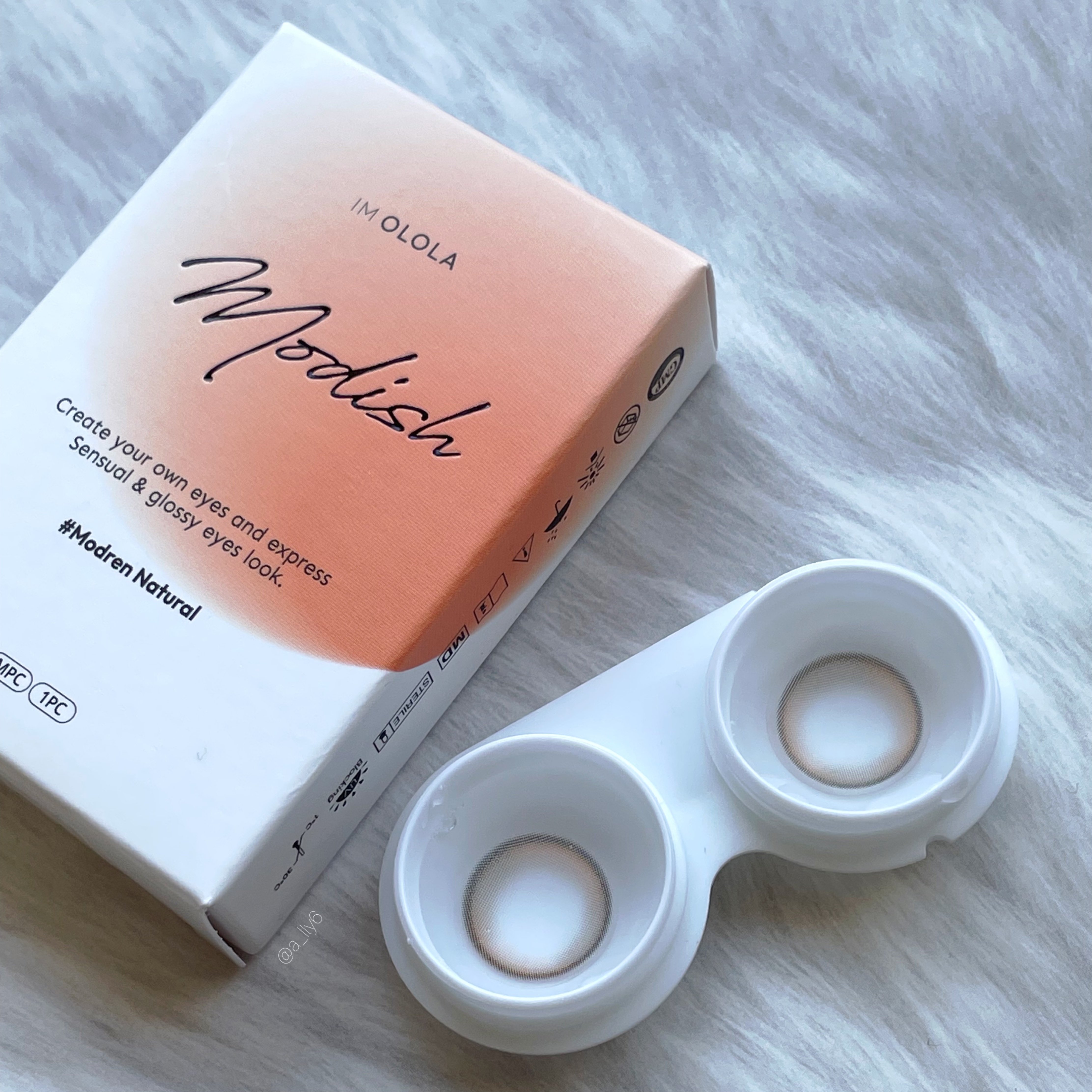 モディッシュ(Modish)マンスリー/OLOLA/１ヶ月（１MONTH）カラコンを使ったクチコミ（2枚目）