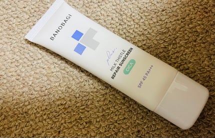 ミルクシスルリペアシカサンスクリーンプラス/BANOBAGI/日焼け止めミルクを使ったクチコミ(1枚目)