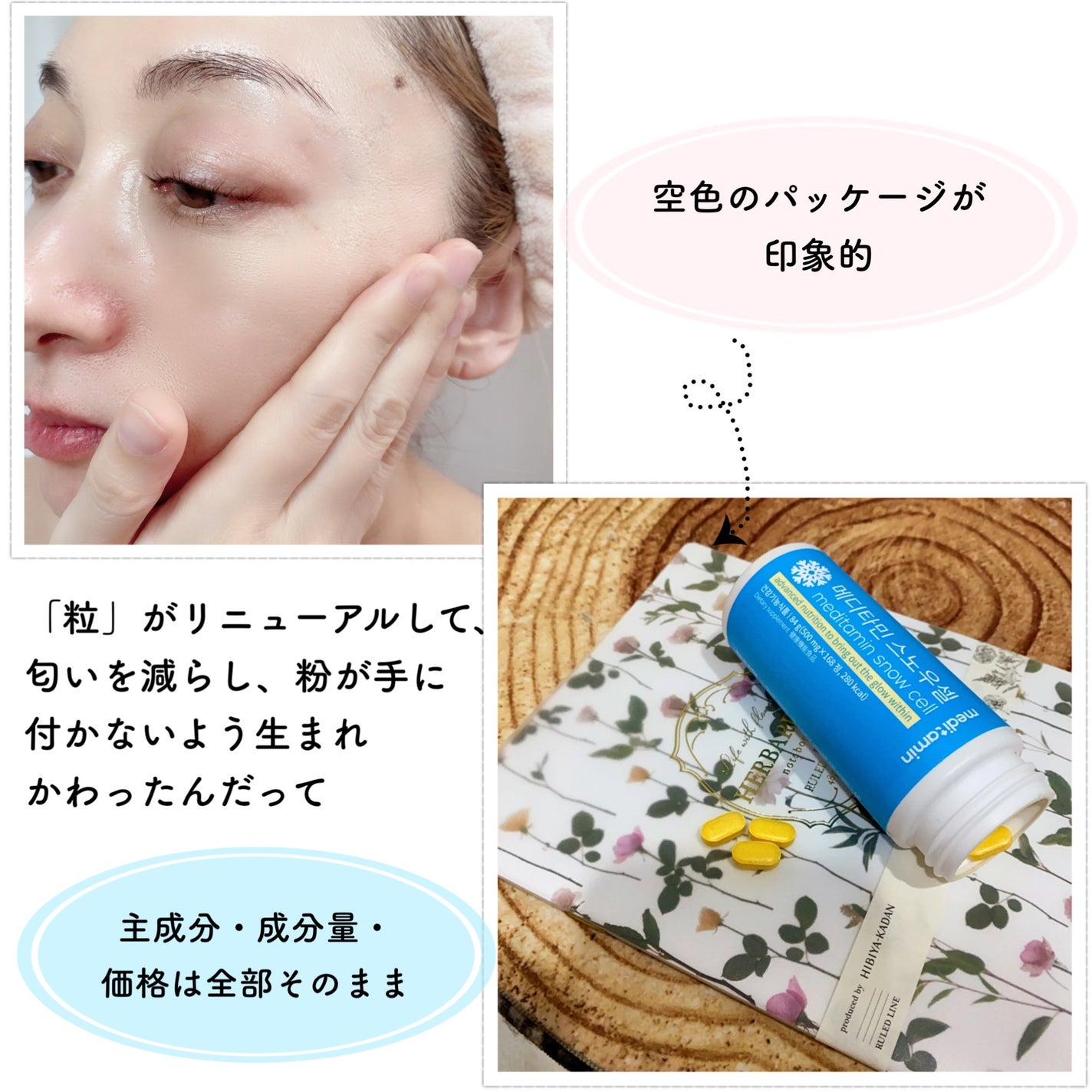 スノーセル/メディタミン/美容サプリメントを使ったクチコミ(3枚目)