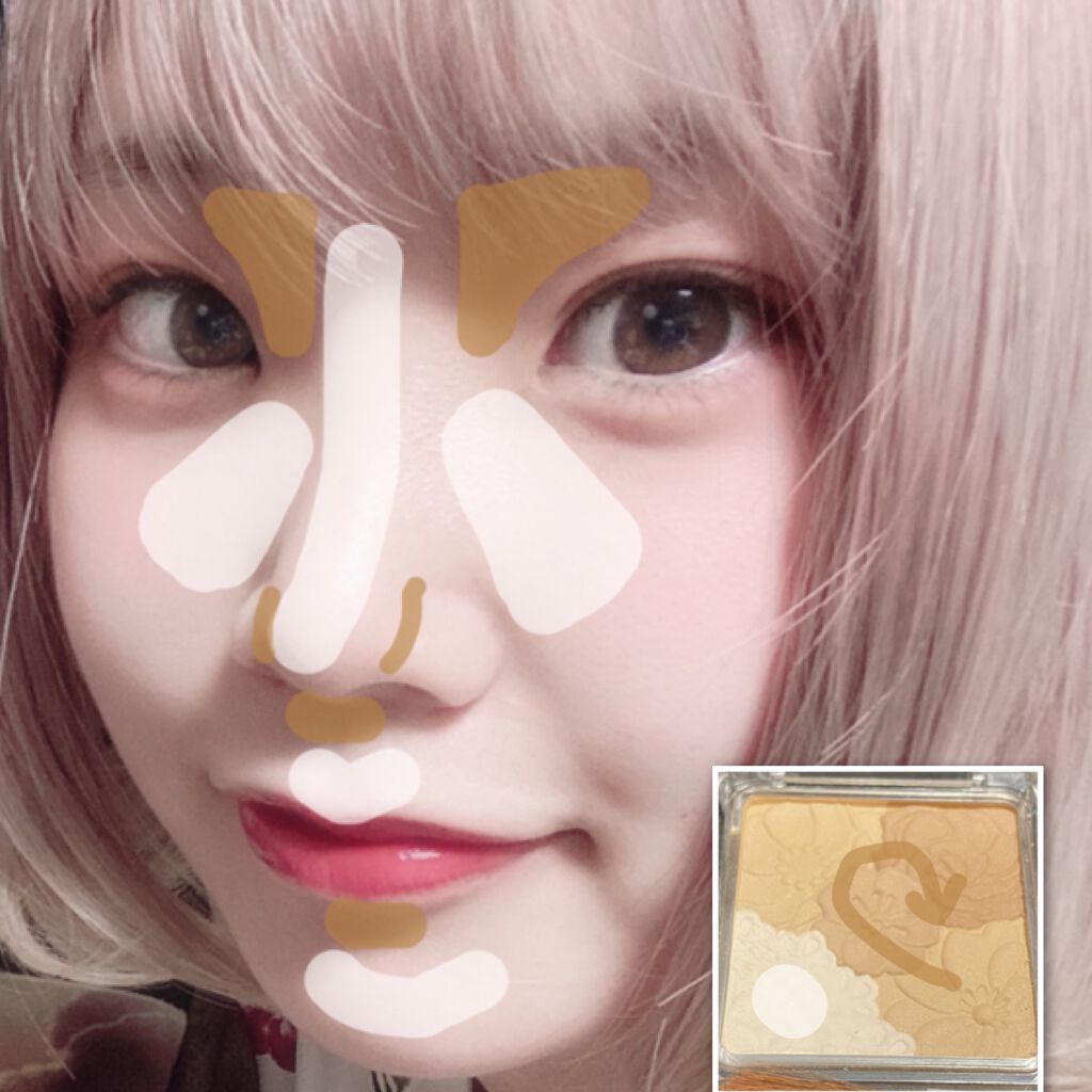 マットフルールシェーディング/キャンメイク/シェーディングを使ったクチコミ(2枚目)