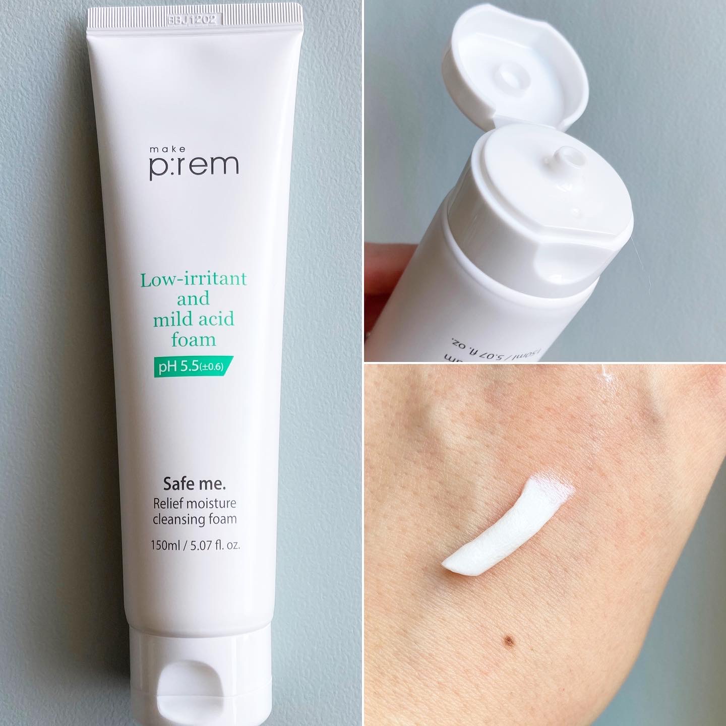 セーフミー リリーフモイスチャー クレンジングフォーム/make prem/洗顔フォームを使ったクチコミ（2枚目）