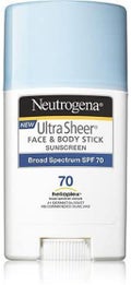 Neutrogena ウルトラ シアー フェイス&ボディ サンスクリーン SPF70