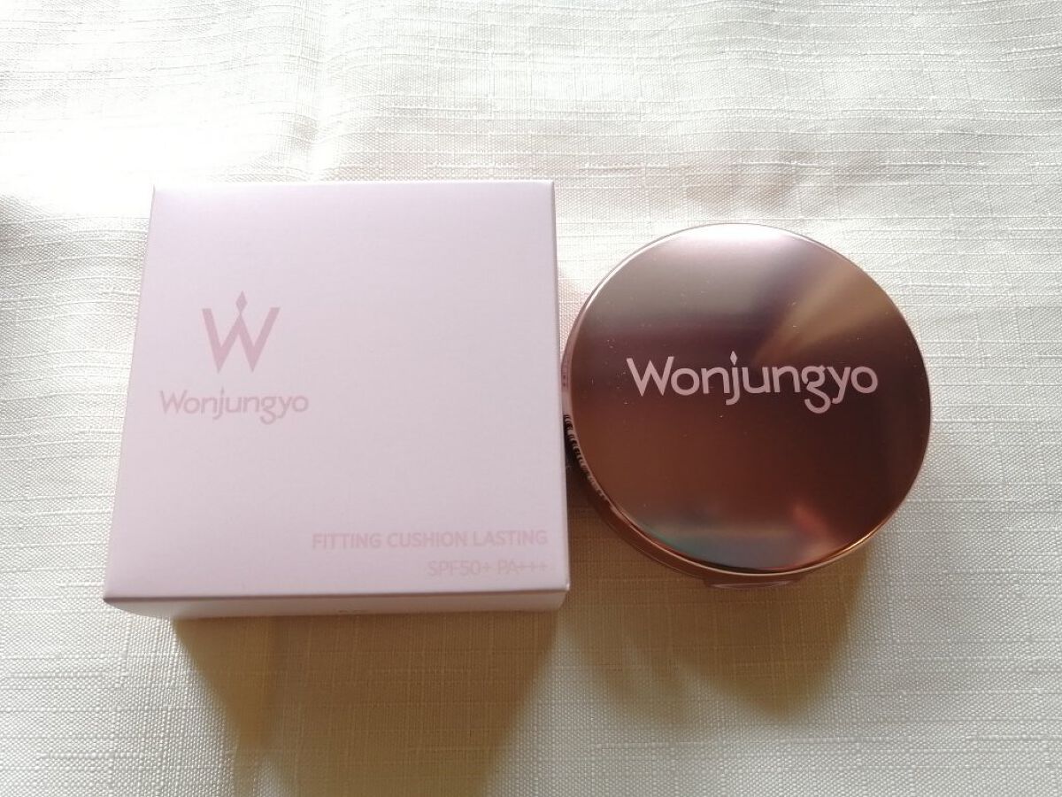 ウォンジョンヨ フィッティングクッション ラスティング 01 ペールピンク/Wonjungyo/クッションファンデーションを使ったクチコミ（2枚目）